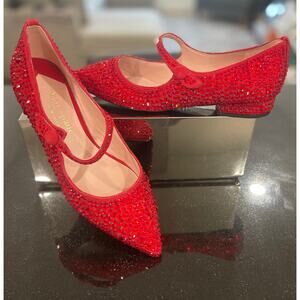 Kate Spade Maya Crystal Pointed Toe Flat - Size 7